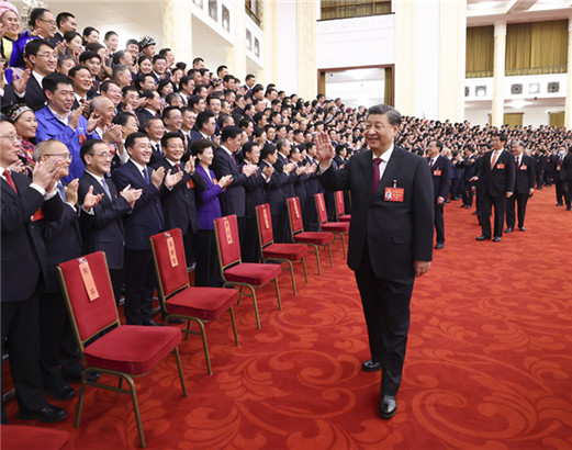 习近平等领导同志亲切会见出席党的二十大代表、特邀...